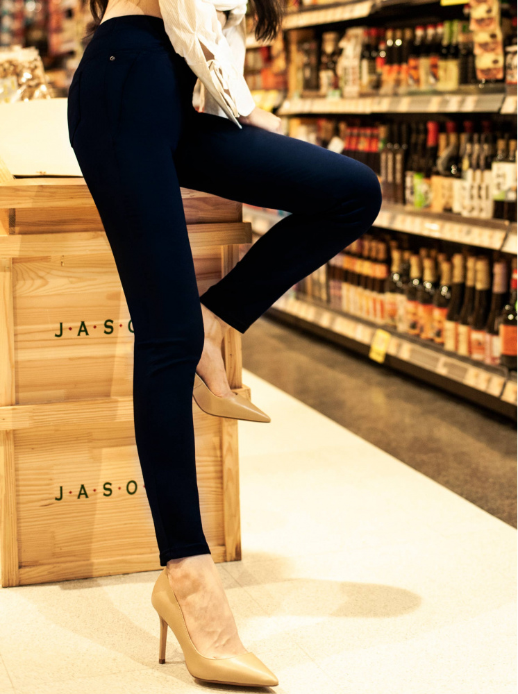 激瘦神蹟褲(中高腰款)-丈青